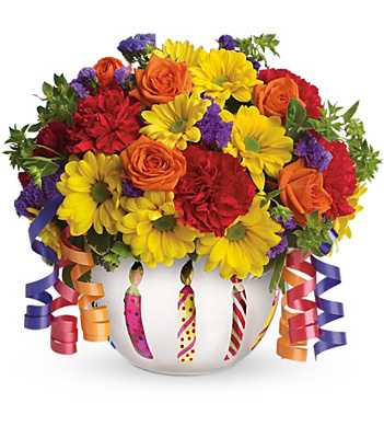Teleflora's Brilliant Birthday Blooms from Rees Flowers & Gifts in Gahanna, OH